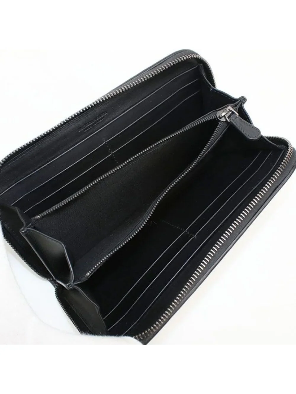 Bottega Veneta Zip Around Wallet Intrecciato Leather